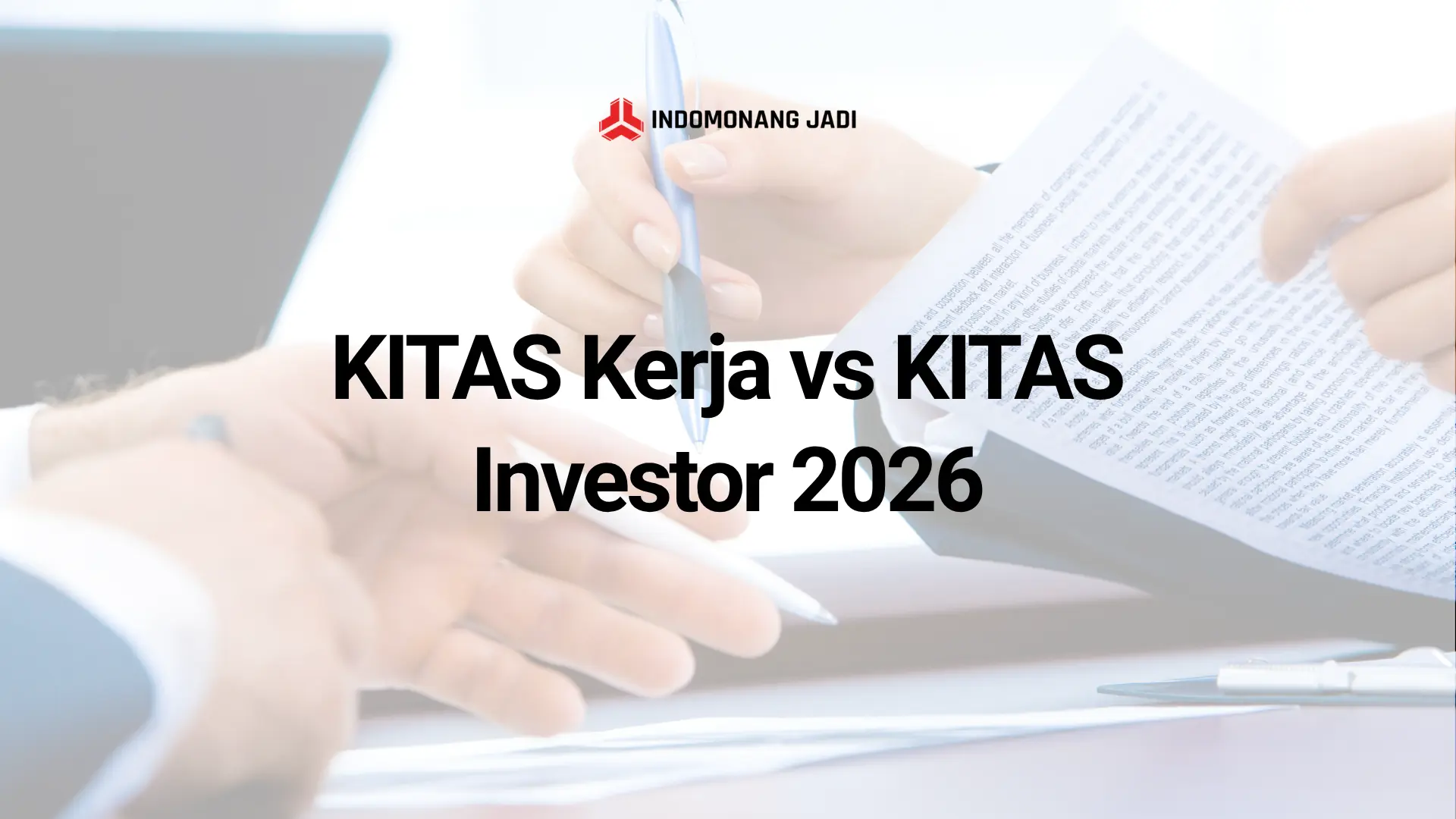 KITAS Kerja vs KITAS Investor 2026